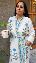 Neel Pushp Waffle Bathrobe