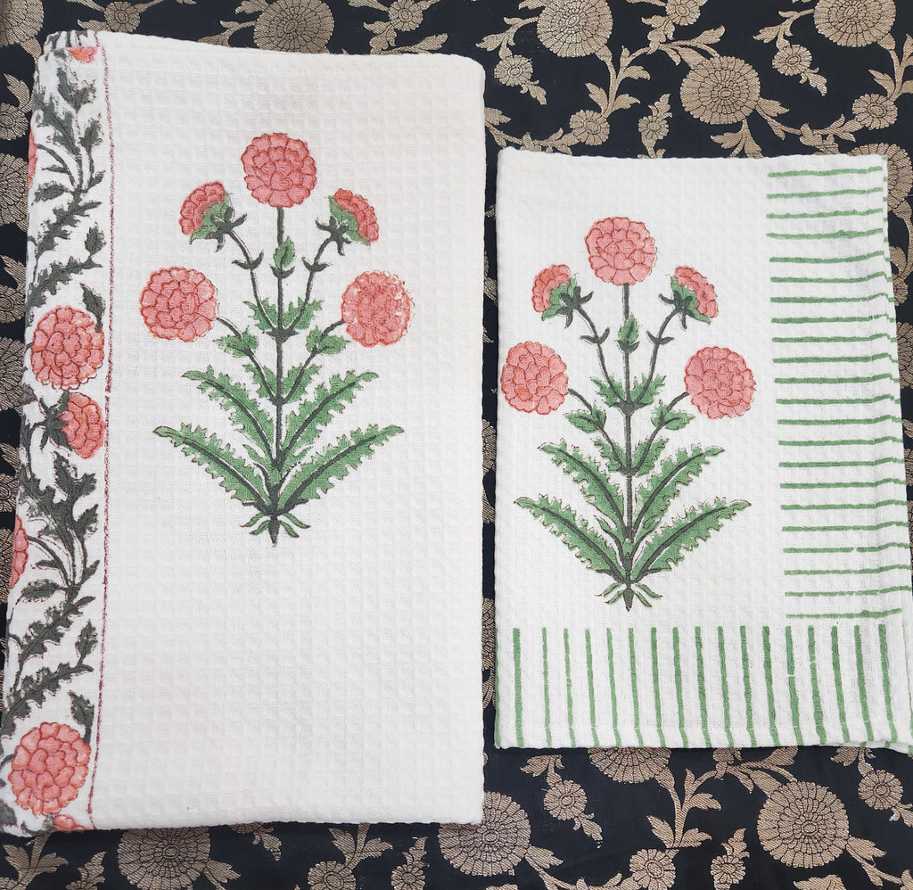 HANDBLOCKED BODY TOWEL / HAND TOWEL