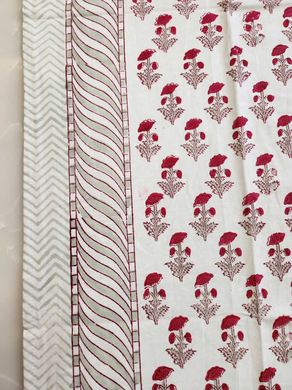 HANDBLOCK TABLE COVER 4 SEATER