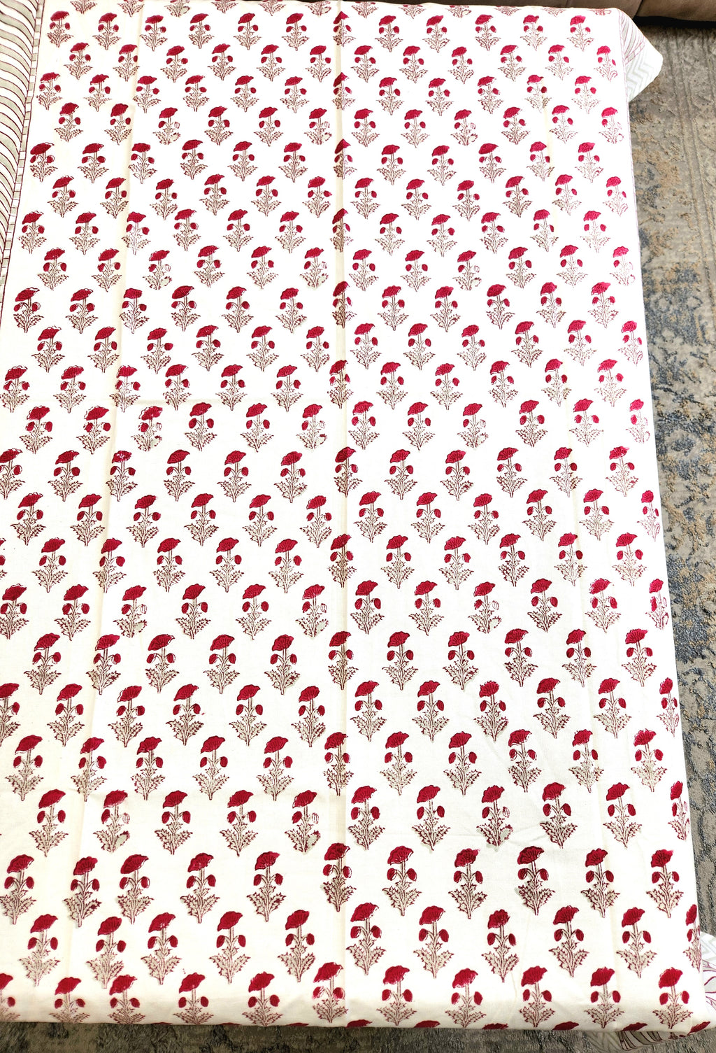 HANDBLOCK TABLE COVER 4 SEATER