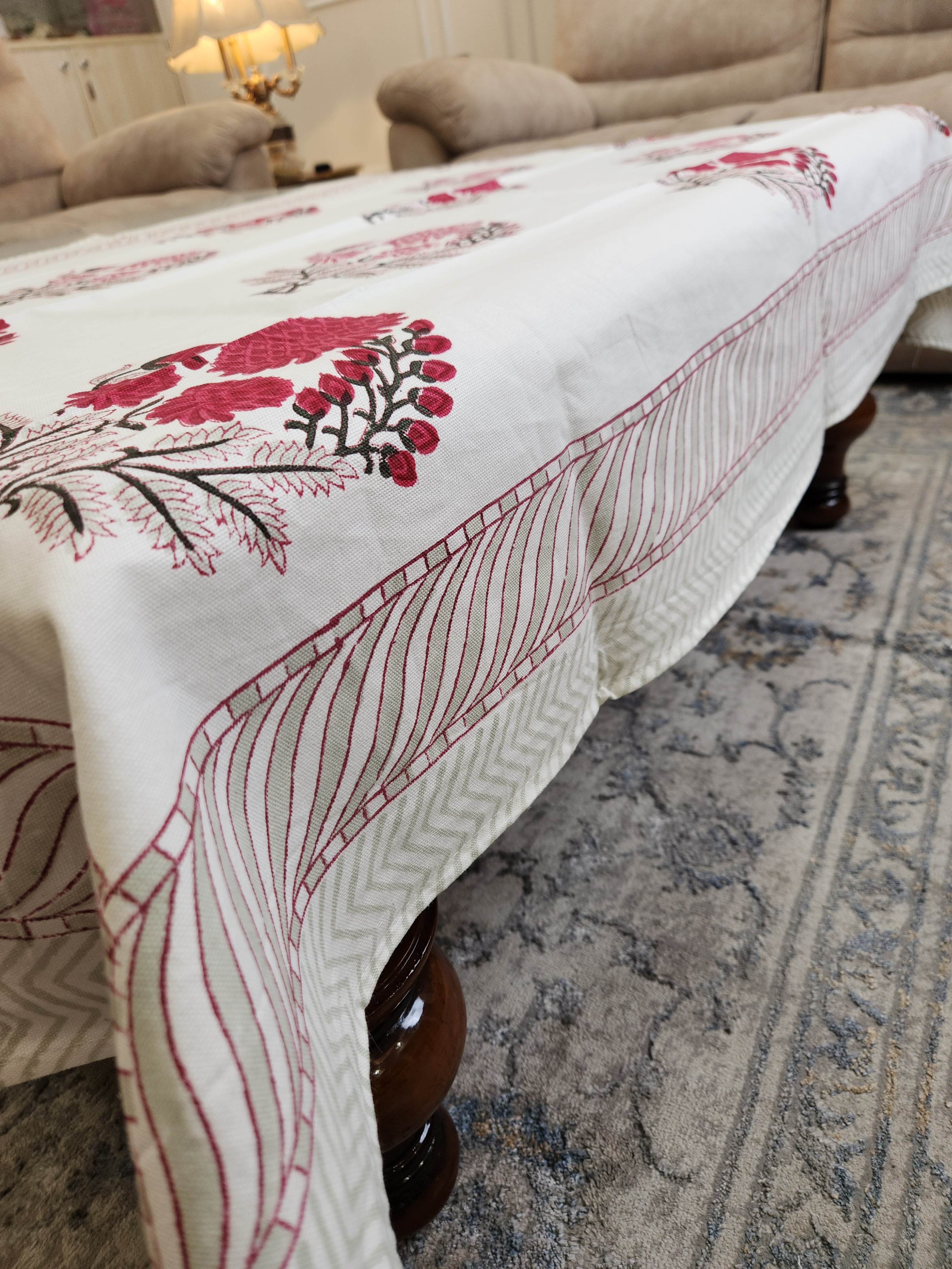 HANDBLOCK TABLE COVER 4 SEATER