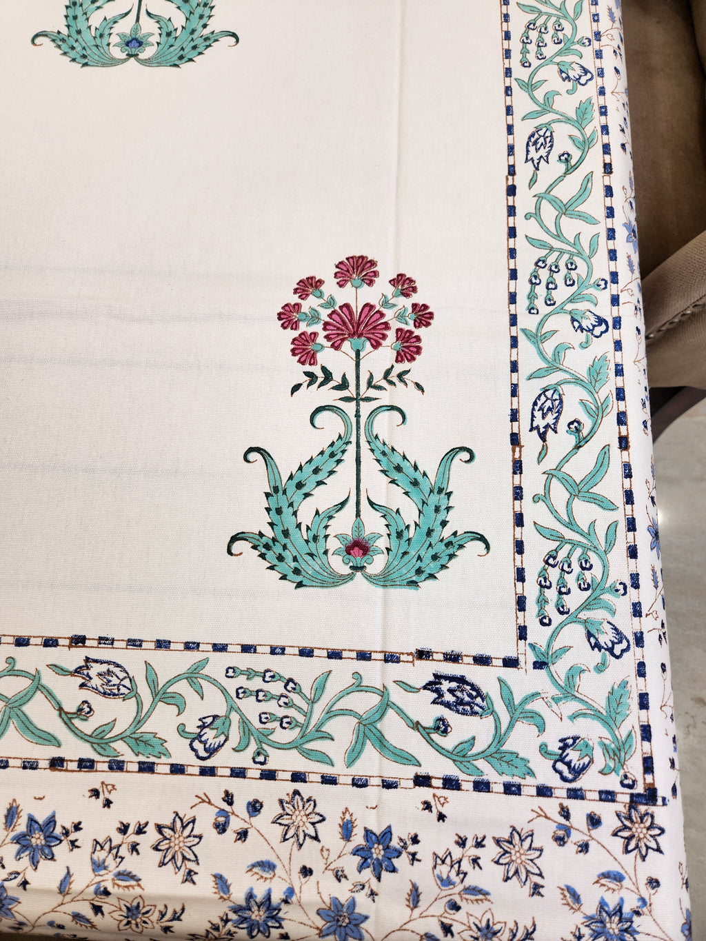 Handblock Printed Table Cover 6 SEATER