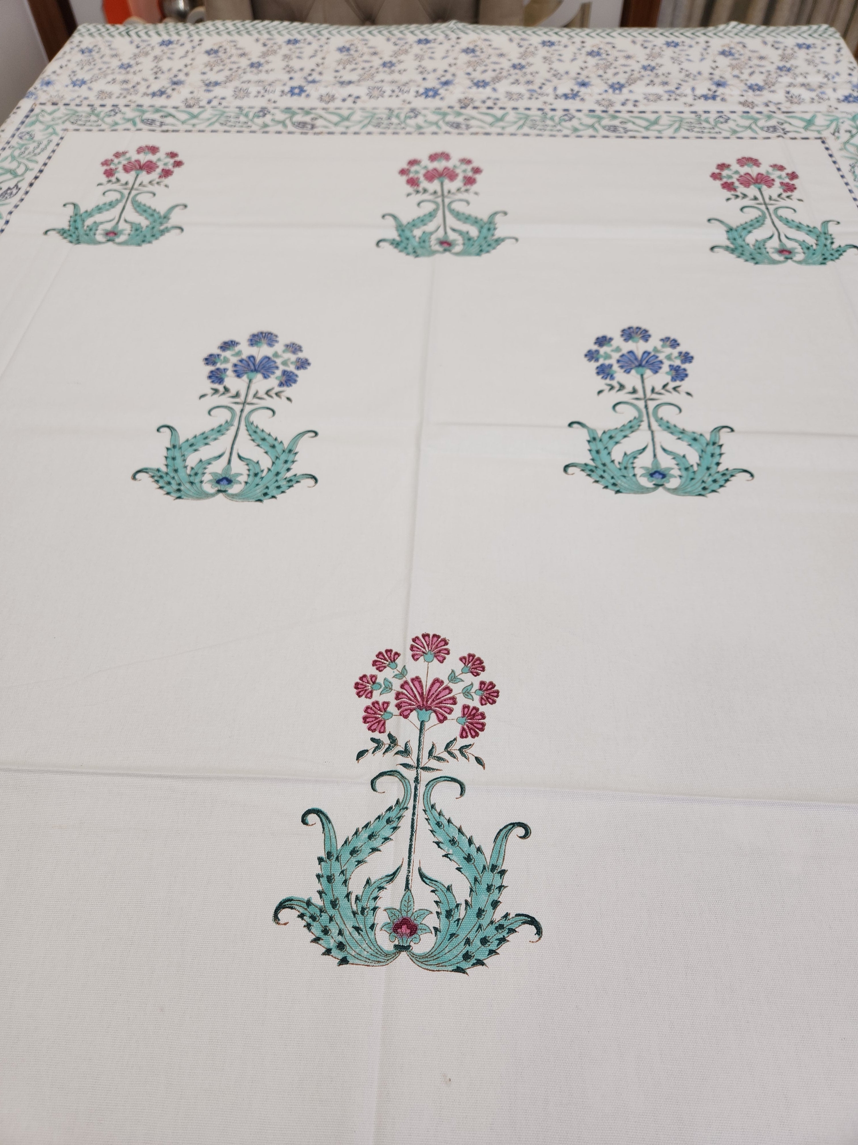 Handblock Printed Table Cover 6 SEATER