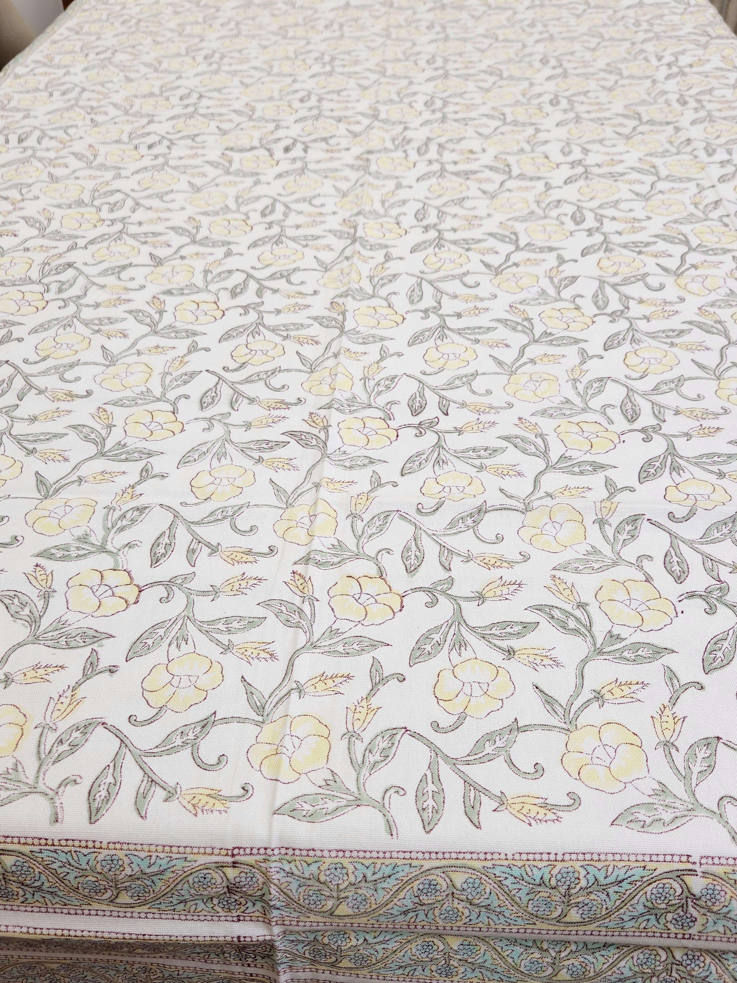 Handblock Printed Table Cover 6 SEATER
