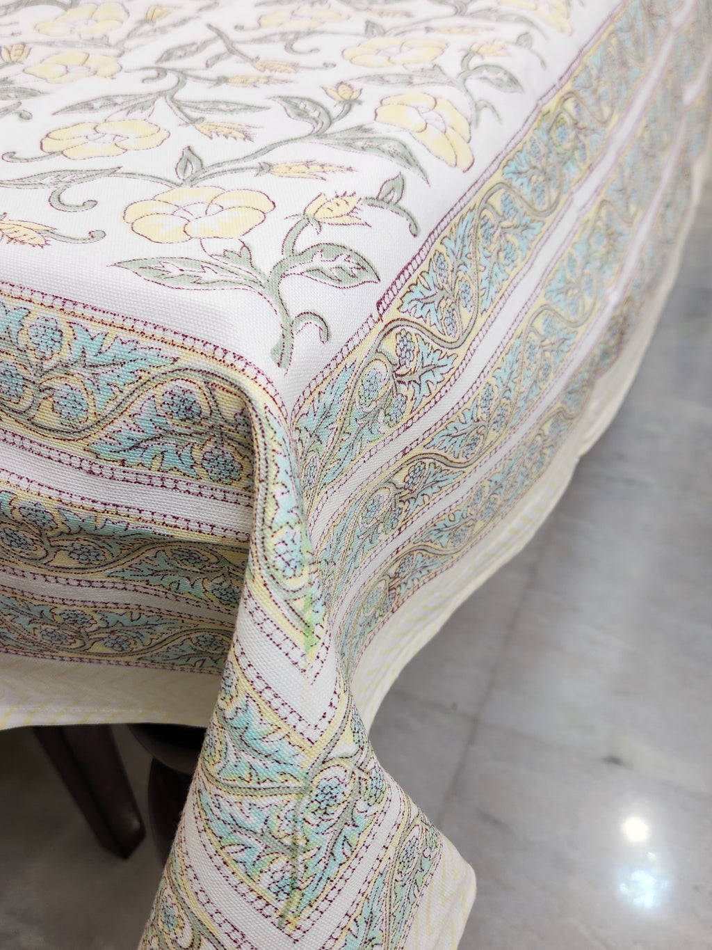 Handblock Printed Table Cover 6 SEATER