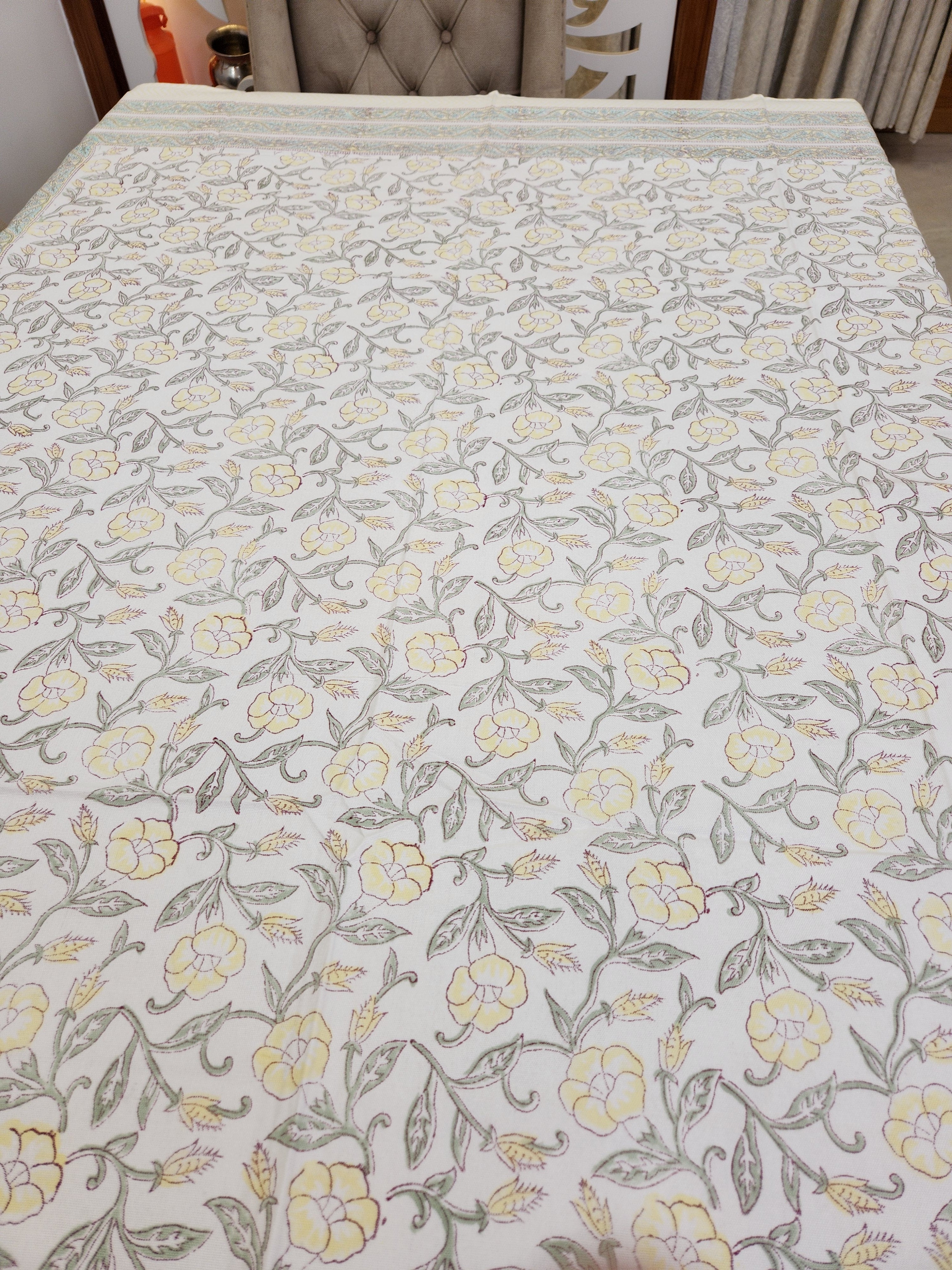 Handblock Printed Table Cover 6 SEATER