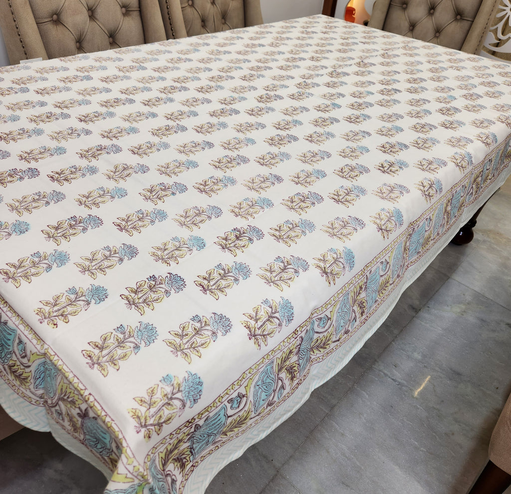 Handblock Printed Table Cover 6 SEATER