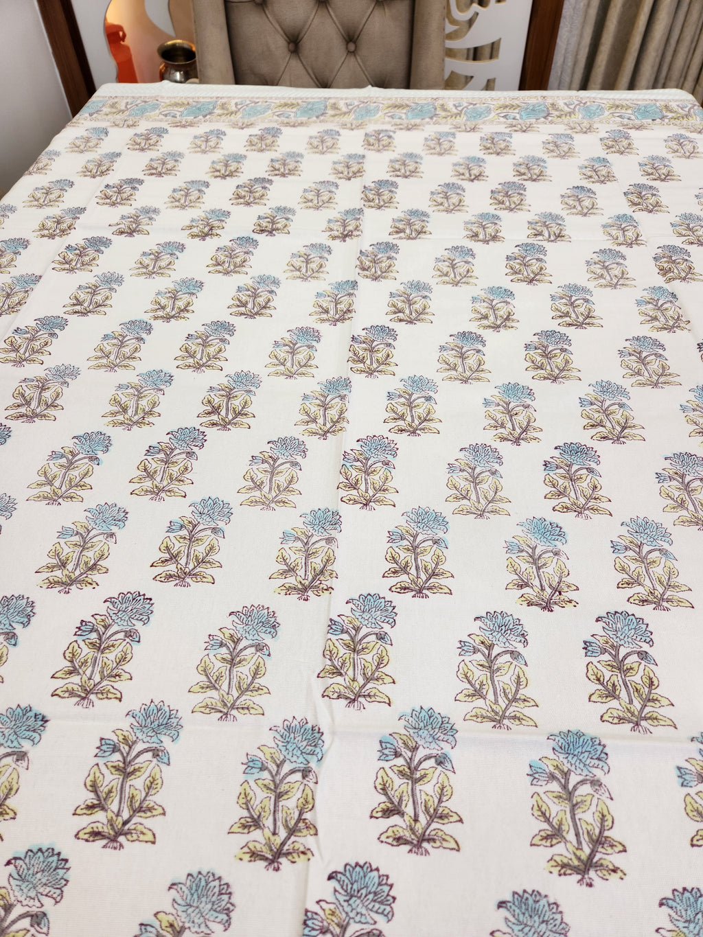 Handblock Printed Table Cover 6 SEATER