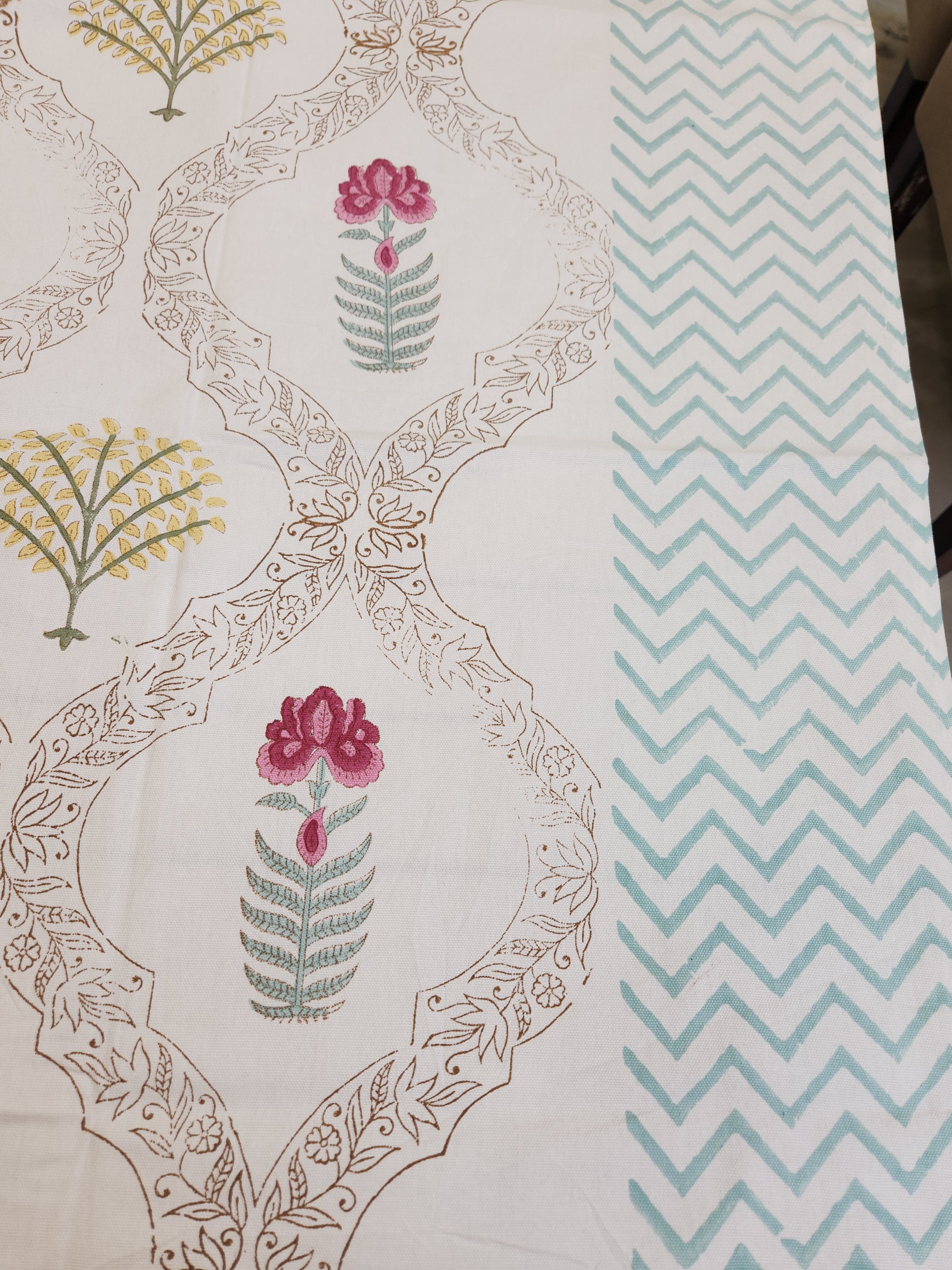 Handblock Printed Table Cover 6 SEATER