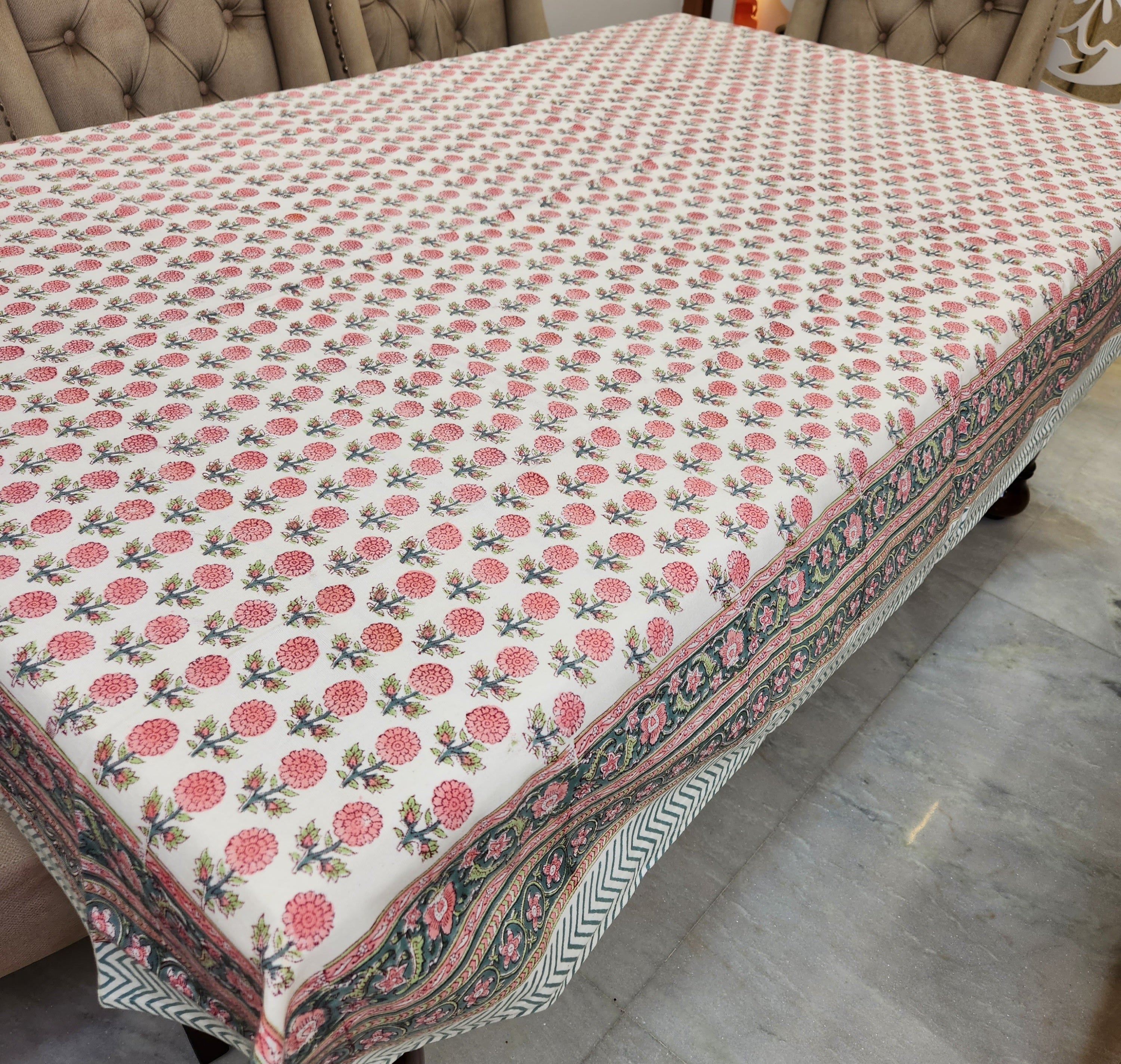 HANDBLOCK TABLE COVER 8 SEATER