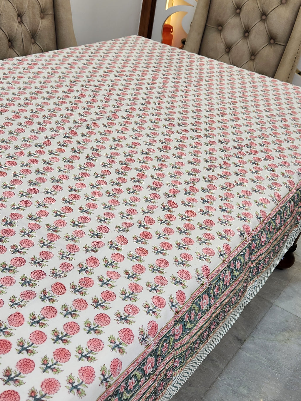 HANDBLOCK TABLE COVER 8 SEATER