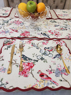 REVERSIBLE QUILTED TABLE RUNNER AND MATS