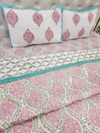 Gul Sparsh Reversible Mulmul Double Bed Quilt