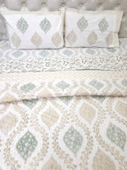 Komal Rekha Reversible Mulmul Double Bed Quilt
