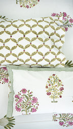 Classic Jaipuri Handblock Printed Bedsheet with Two Pillow Covers