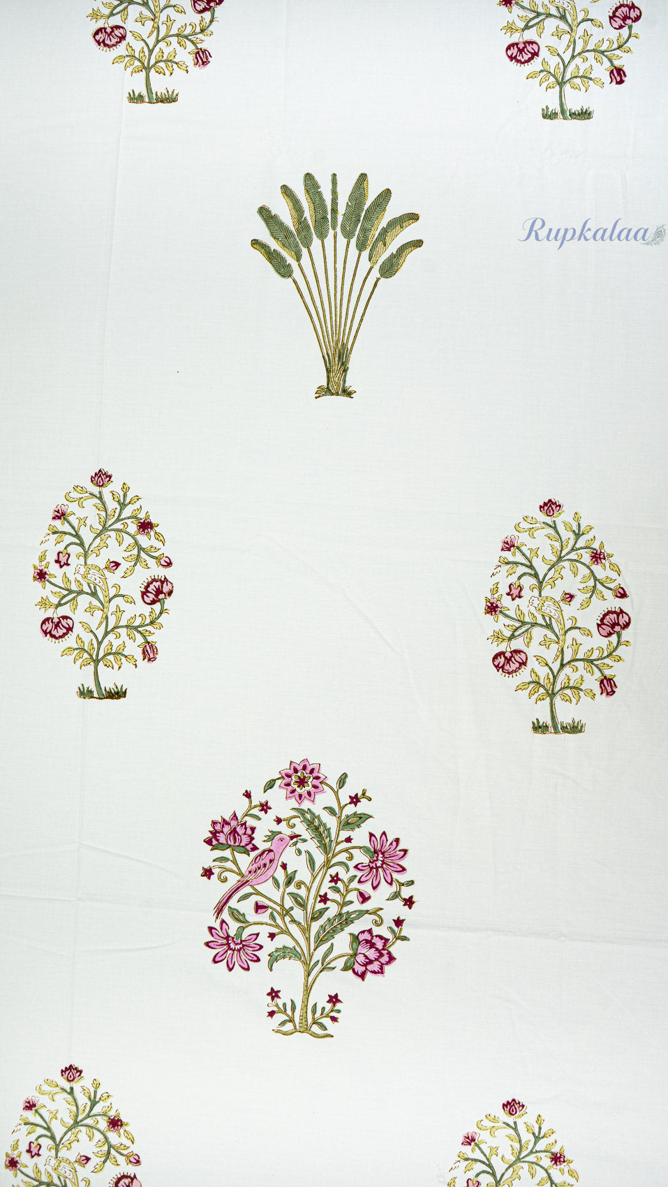 Classic Jaipuri Handblock Printed Bedsheet with Two Pillow Covers