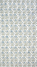 Vintage Floral Jaipuri Handblock Printed Bedsheet with Two Pillow Covers