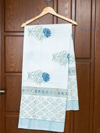 Petals at Dusk Hand Block Printed Waffle Towel