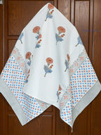 Kesari Kusum Hand Block Printed Waffle Towel