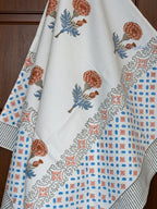 Kesari Kusum Hand Block Printed Waffle Towel