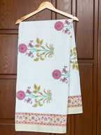 Sage Valley Hand Block Printed Waffle Towel