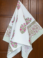 Petal Theory Hand Block Printed Waffle Towel