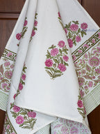 Petal Theory Hand Block Printed Waffle Towel