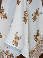 Hiran Sparsh Hand Block Printed Waffle Towel