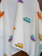 Drive Hand Block Printed Waffle Towel