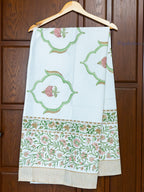 Whispering Woods Hand Block Printed Waffle Towel