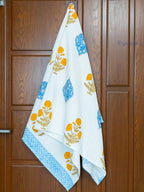 Petal Theory Hand Block Printed Waffle Towel
