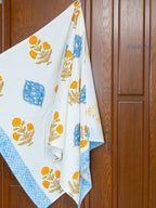 Petal Theory Hand Block Printed Waffle Towel