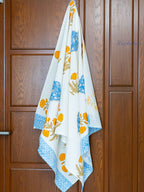 Petal Theory Hand Block Printed Waffle Towel