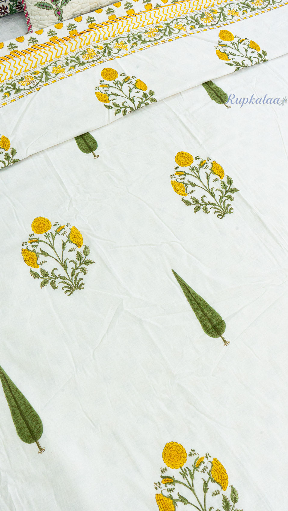 Sunlit Meadow Reversible Double Bed Mulmul Dohar