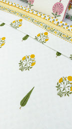 Sunlit Meadow Reversible Double Bed Mulmul Dohar