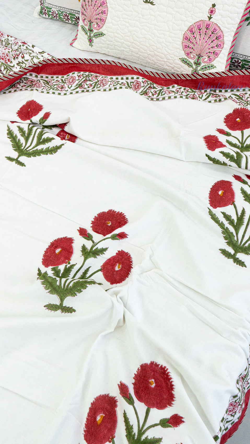 Sindoor Pushp Reversible Single Bed Mulmul Dohar