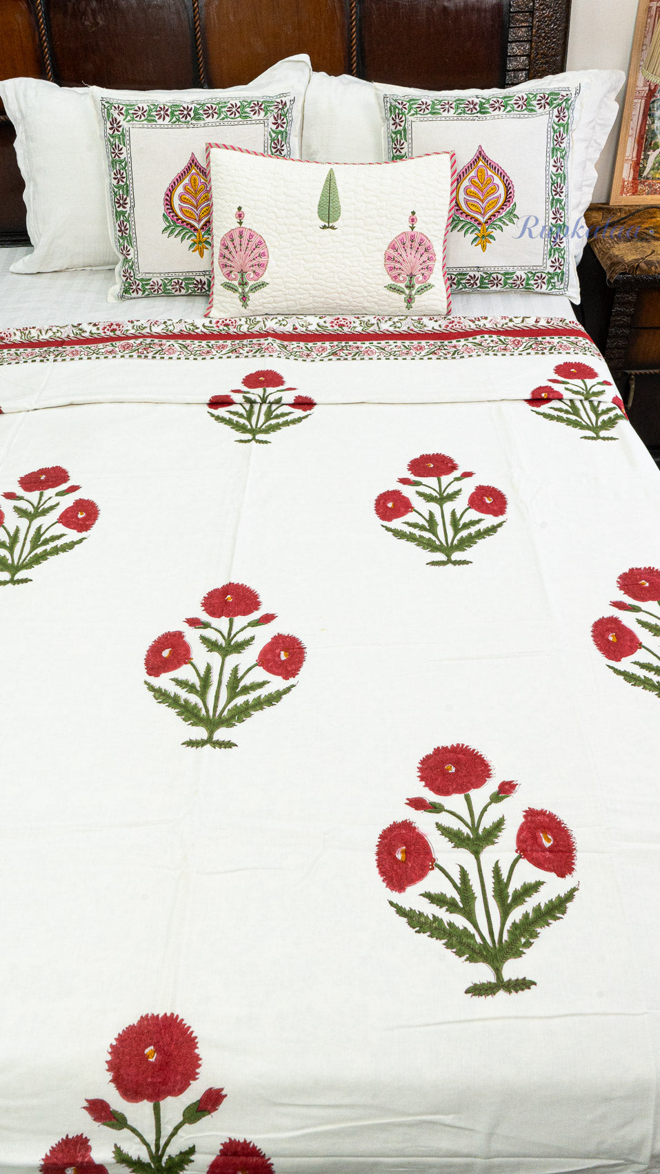 Sindoor Pushp Reversible Single Bed Mulmul Dohar