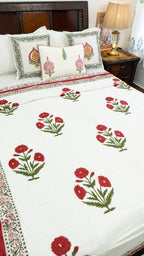 Sindoor Pushp Reversible Single Bed Mulmul Dohar