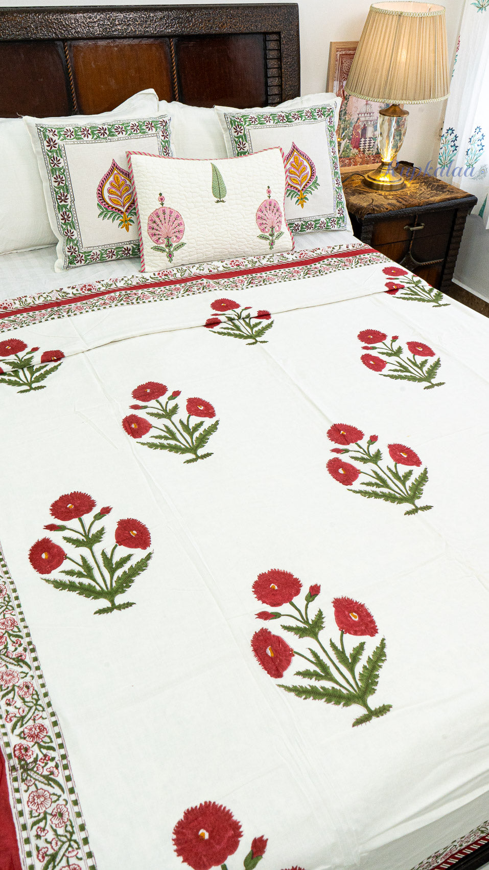 Sindoor Pushp Reversible Single Bed Mulmul Dohar