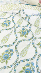 Neel Gul Reversible Single Bed Mulmul Dohar