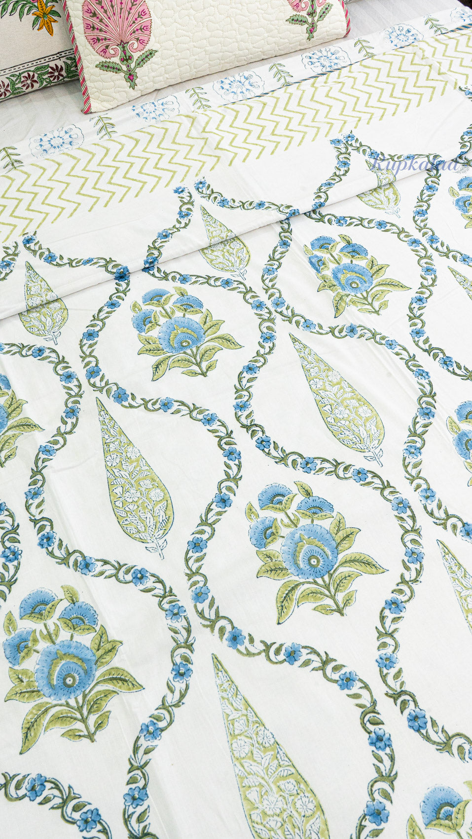 Neel Gul Reversible Single Bed Mulmul Dohar