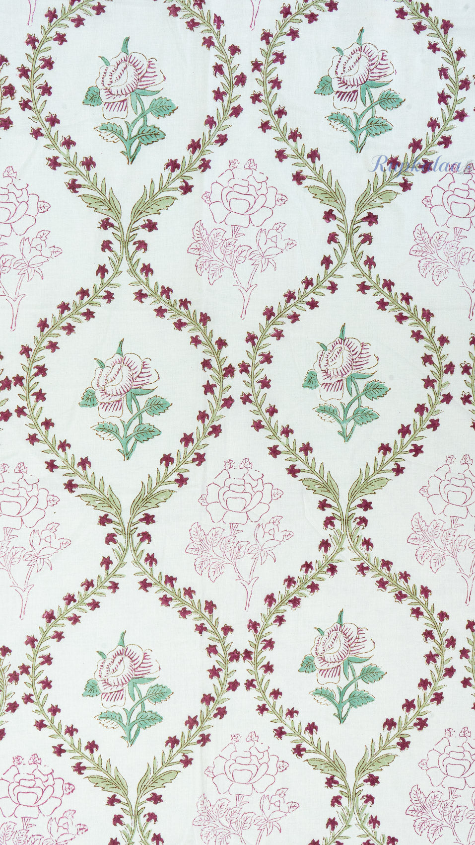 Blush Garden Reversible Single Bed Mulmul Dohar