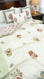 Agni Pushp Reversible Single Bed Mulmul Dohar