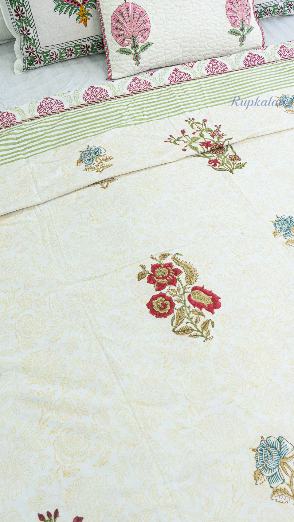 Agni Pushp Reversible Single Bed Mulmul Dohar