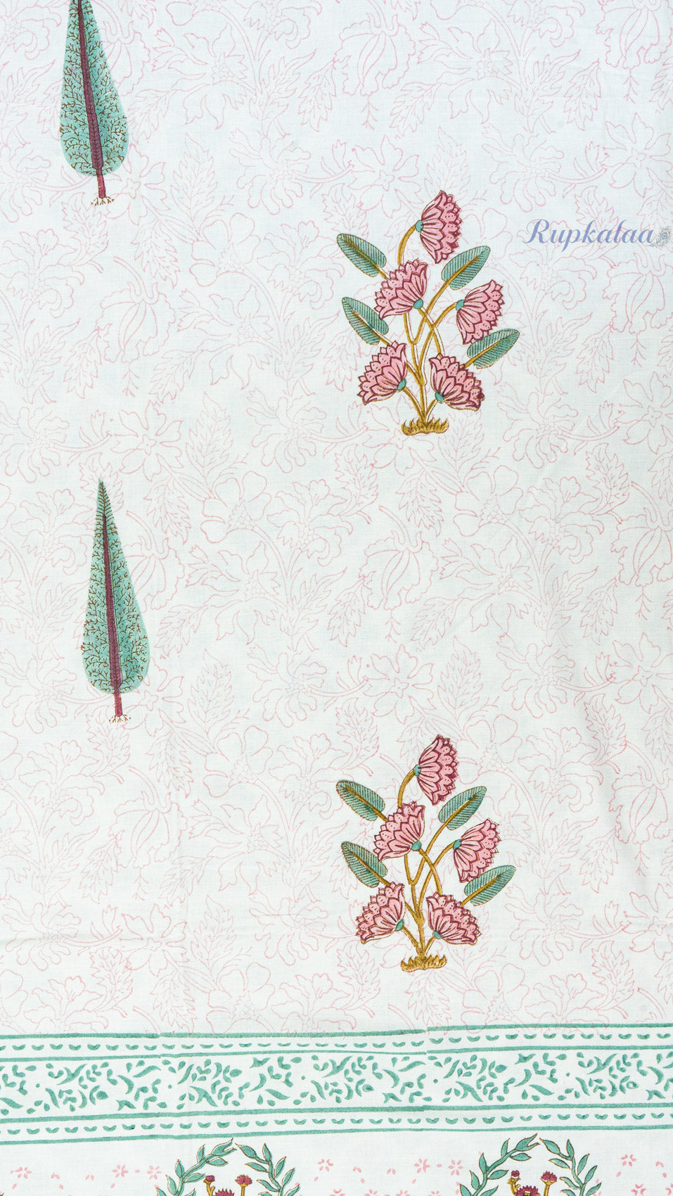 Velvet Petals Reversible Single Bed Mulmul Dohar