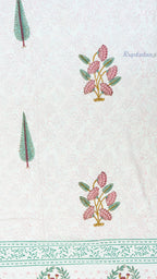 Velvet Petals Reversible Single Bed Mulmul Dohar