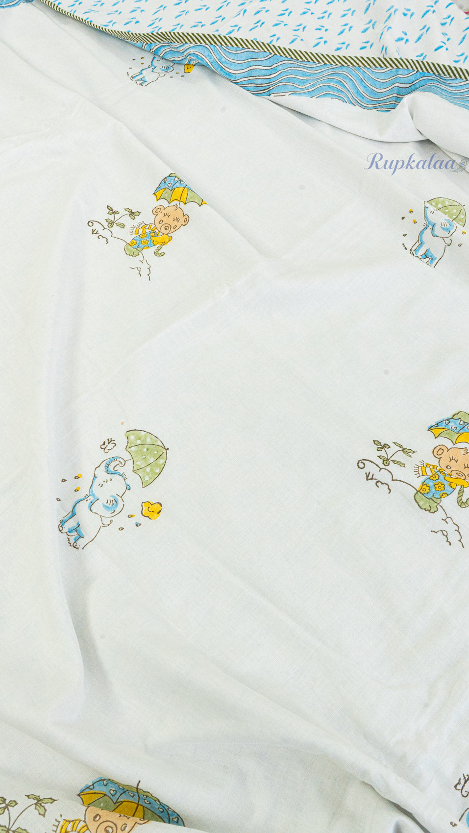 Gaj & Bhalu Reversible Single Bed Mulmul Dohar