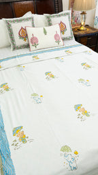 Gaj & Bhalu Reversible Single Bed Mulmul Dohar