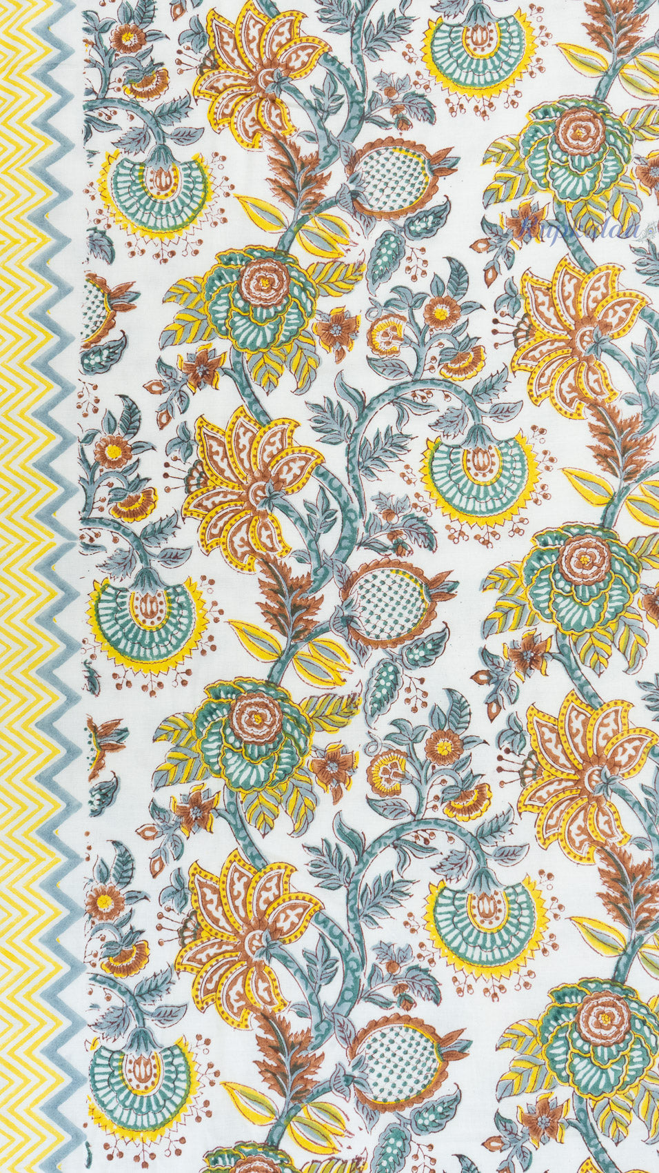 Bahaar Bagh Reversible Single Bed Mulmul Dohar