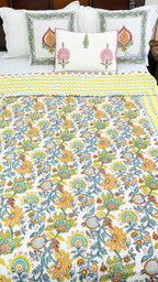 Bahaar Bagh Reversible Single Bed Mulmul Dohar